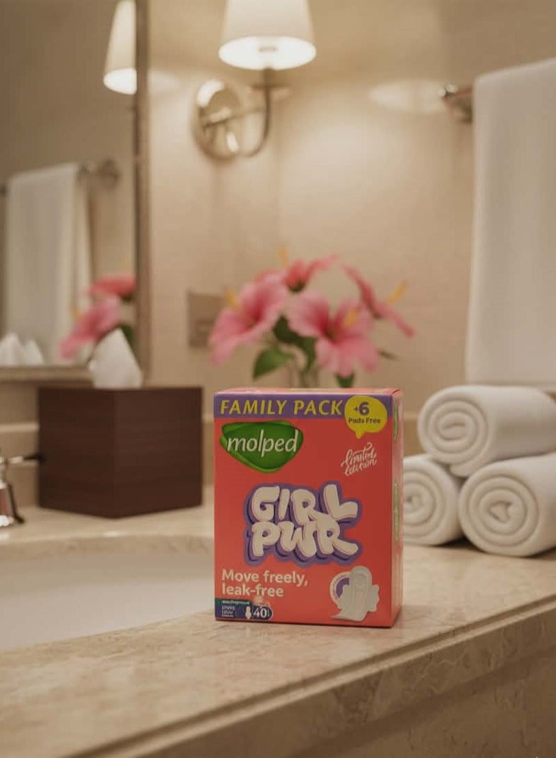 Molped - Limited Edition (Floral Musk) - Family Pack - Extra Long - 40 Pads - Image 2